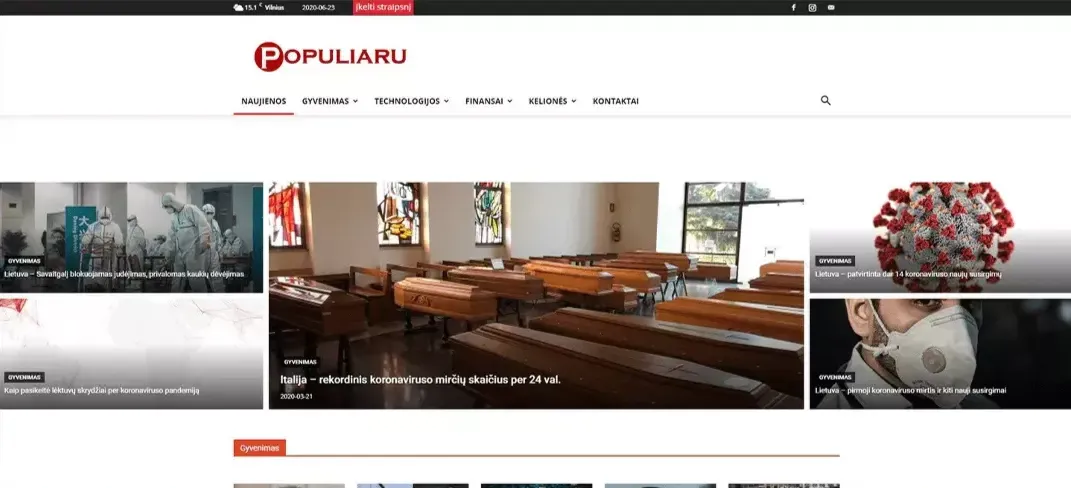 Naujienų portalas - Populiaru